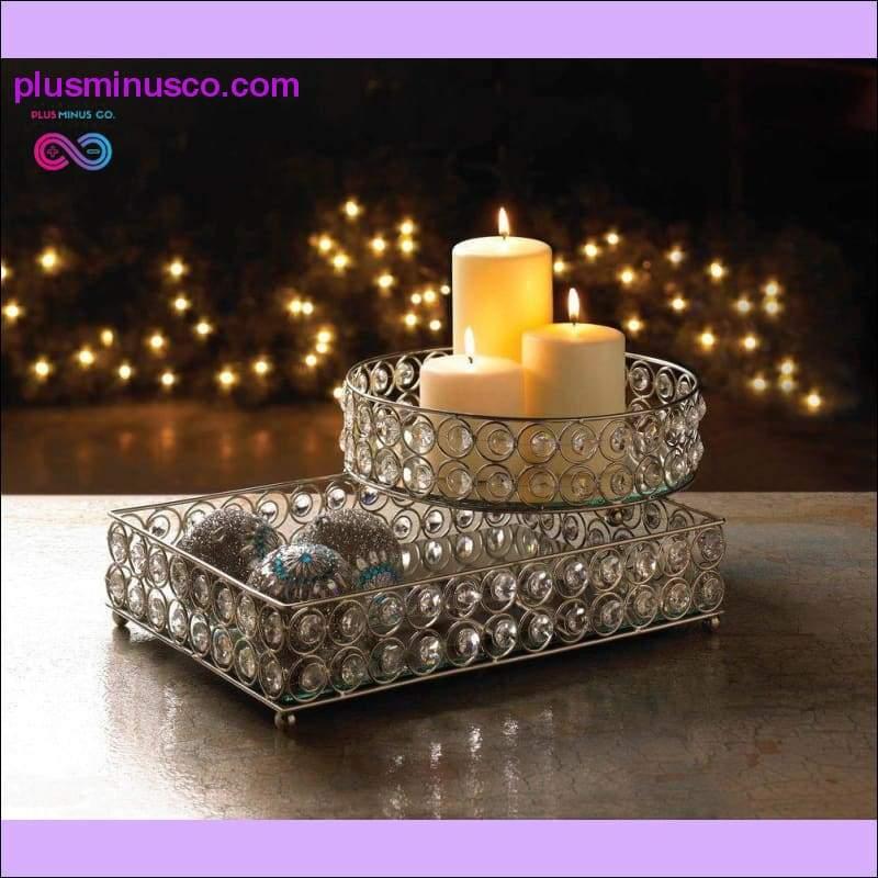 Shimmer Rectangular Jeweled Tray ll Plusminusco.com - plusminusco.com