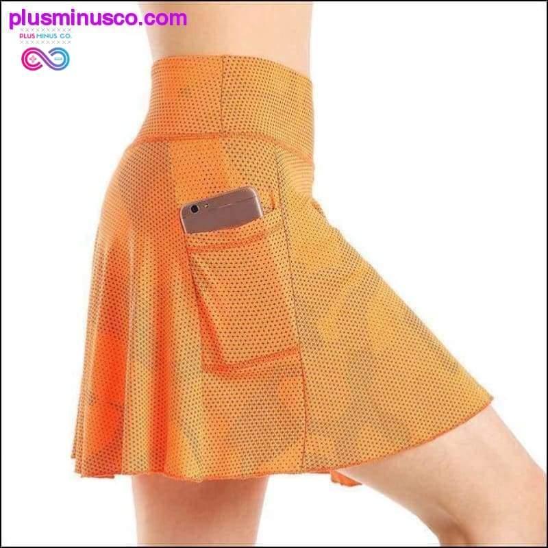 ملابس رياضية تنورة قصيرة بجيب || PlusMinusco.com - plusminusco.com
