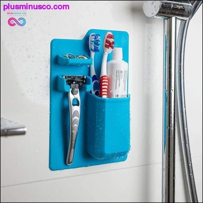 Silicone Bathroom Organizer Mighty Toothbrush Holder - plusminusco.com