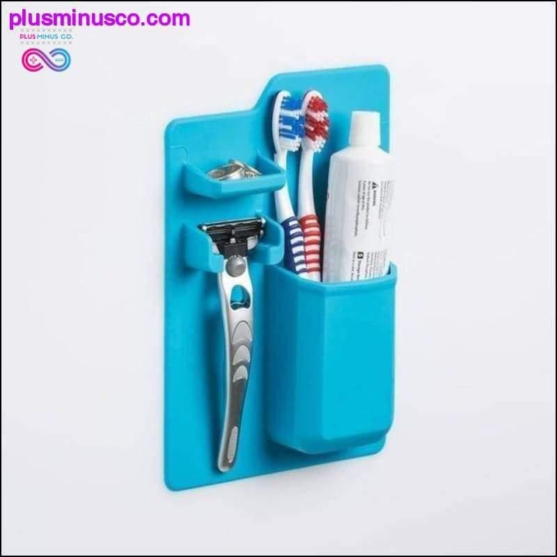 Silicone Bathroom Organizer Mighty Toothbrush Holder - plusminusco.com