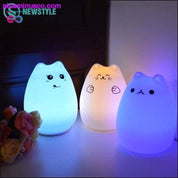 Silikoonist puutetundliku sensoriga LED-öövalgusti lastele Baby Kids - plusminusco.com