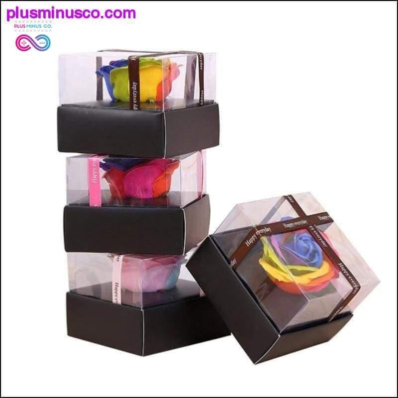 Simulation Rose Soap Flower With Ribbon Wedding Souvenir - plusminusco.com