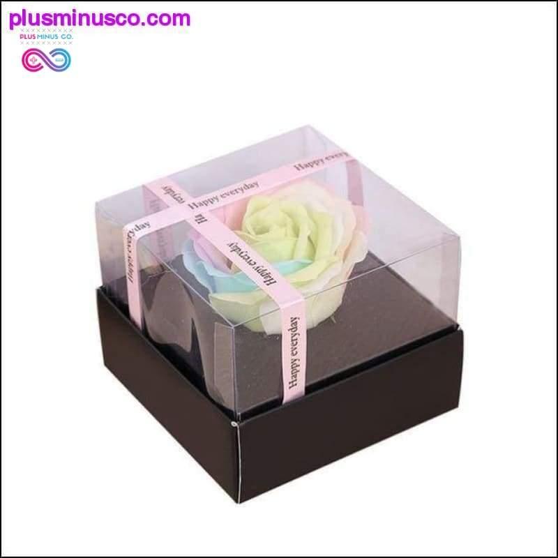 Simulation Rose Soap Flower With Ribbon Wedding Souvenir - plusminusco.com
