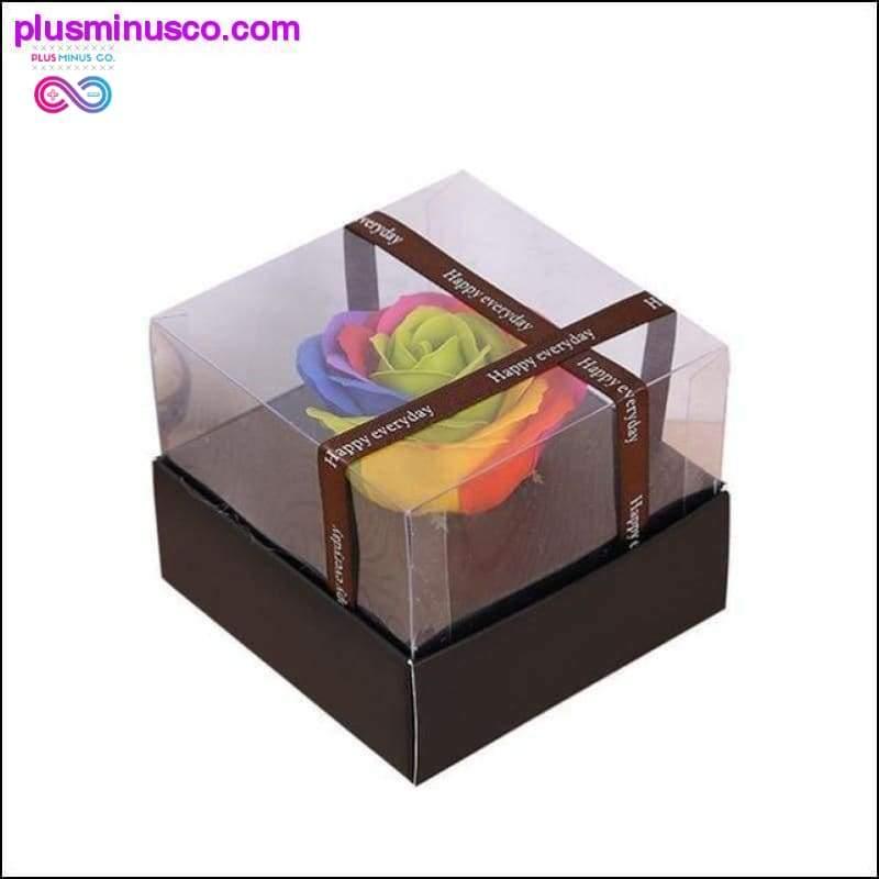 Simulation Rose Soap Flower With Ribbon Wedding Souvenir - plusminusco.com