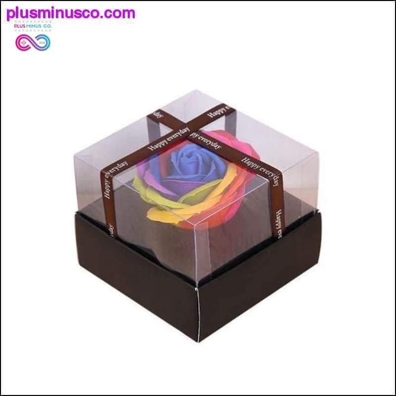 Simulation Rose Soap Flower With Ribbon Wedding Souvenir - plusminusco.com