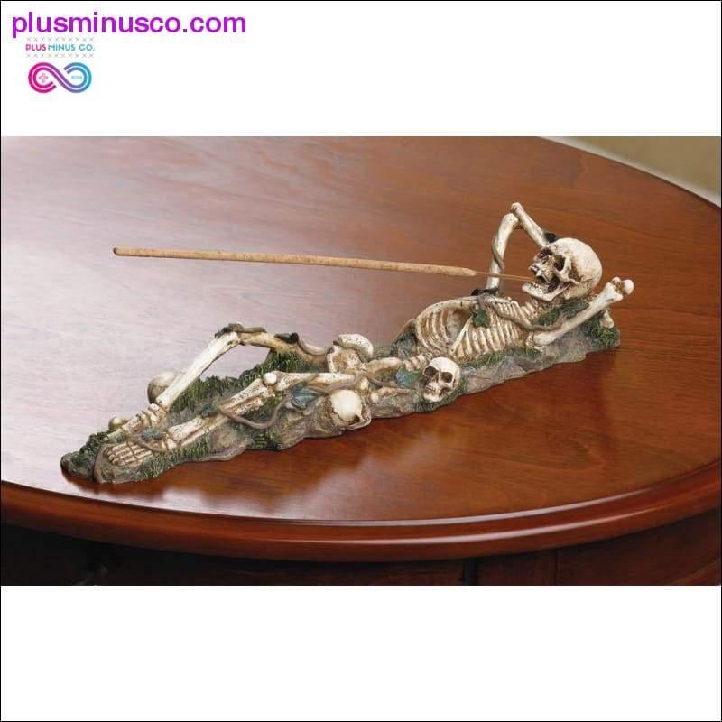 Skeleta vīraka turētājs ll PlusMinusco.com dāvana, Helovīns, mājas dekors - plusminusco.com