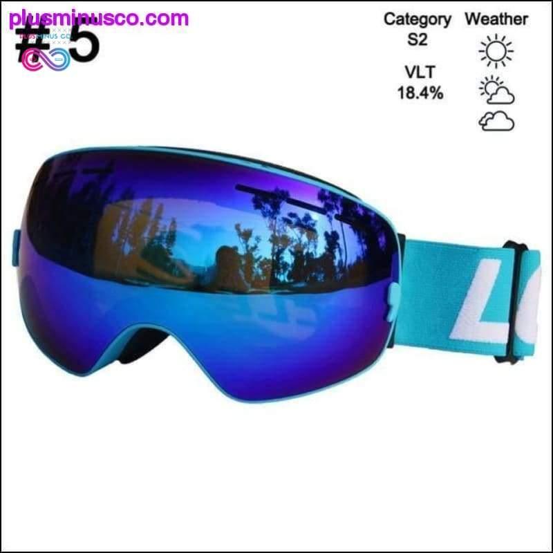 Лижні окуляри та окуляри для сноубордингу, двошарові окуляри - plusminusco.com