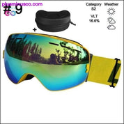 Óculos de esqui e snowboard Óculos de camada dupla - plusminusco.com