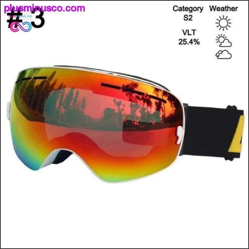 स्की चश्मा और स्नोबोर्डिंग गॉगल्स आईवियर डबल लेयर्स - प्लसमिनस्को.कॉम