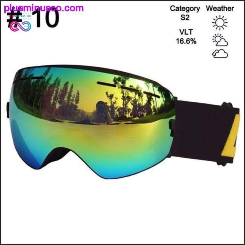 स्की चश्मा और स्नोबोर्डिंग गॉगल्स आईवियर डबल लेयर्स - प्लसमिनस्को.कॉम