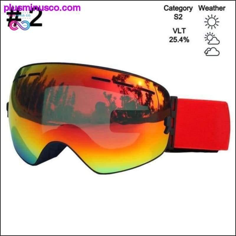 نظارات التزلج ونظارات التزلج على الجليد نظارات مزدوجة الطبقات - plusminusco.com