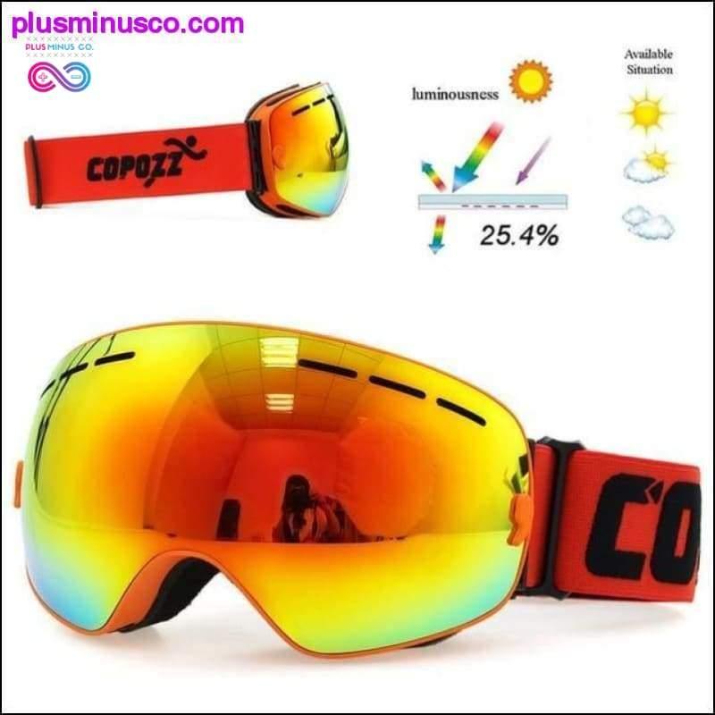 Double Layers UV400 Anti-Fog Big Ski Mask - plusminusco.com