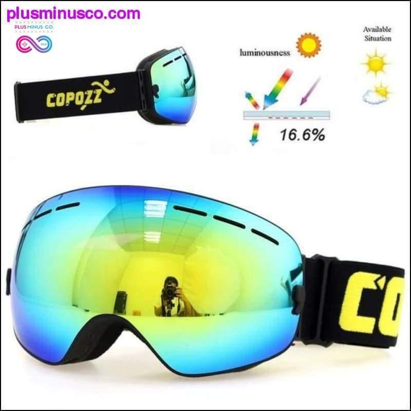 Γυαλιά σκι με διπλά στρώματα UV400 Anti-Fog Big Mask Ski - plusminusco.com