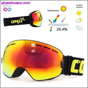 Ski Goggles w/ Double Layers UV400 Anti-Fog Big Ski Mask - plusminusco.com