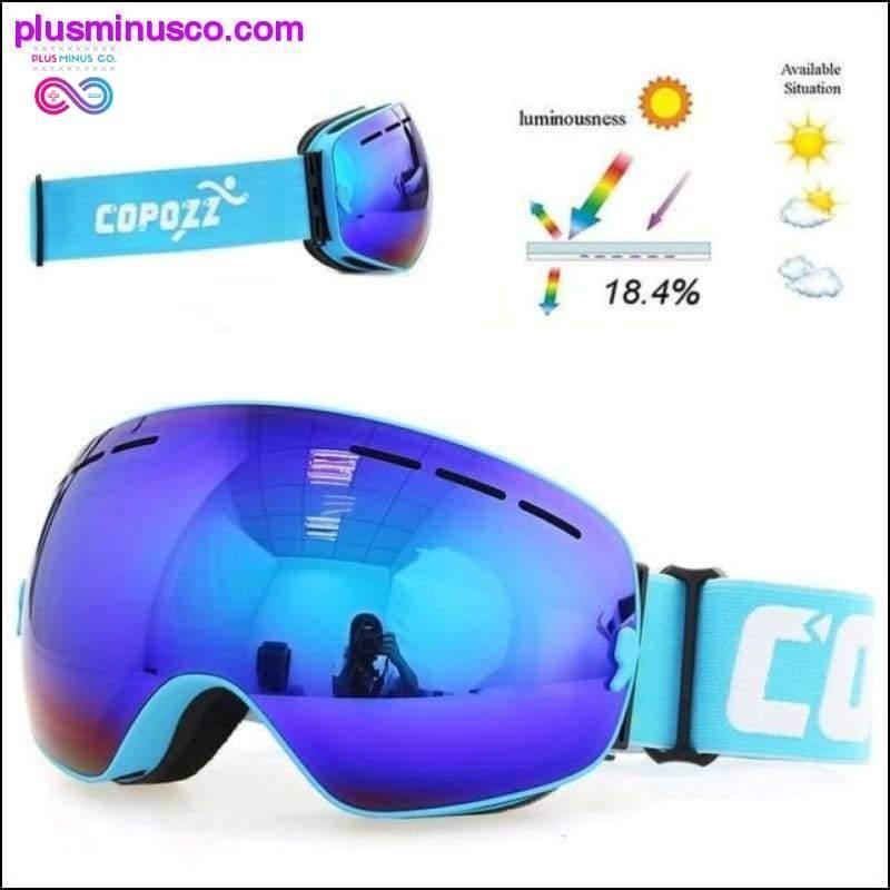 قناع تزلج كبير مضاد للضباب مزدوج الطبقات UV400 - plusminusco.com