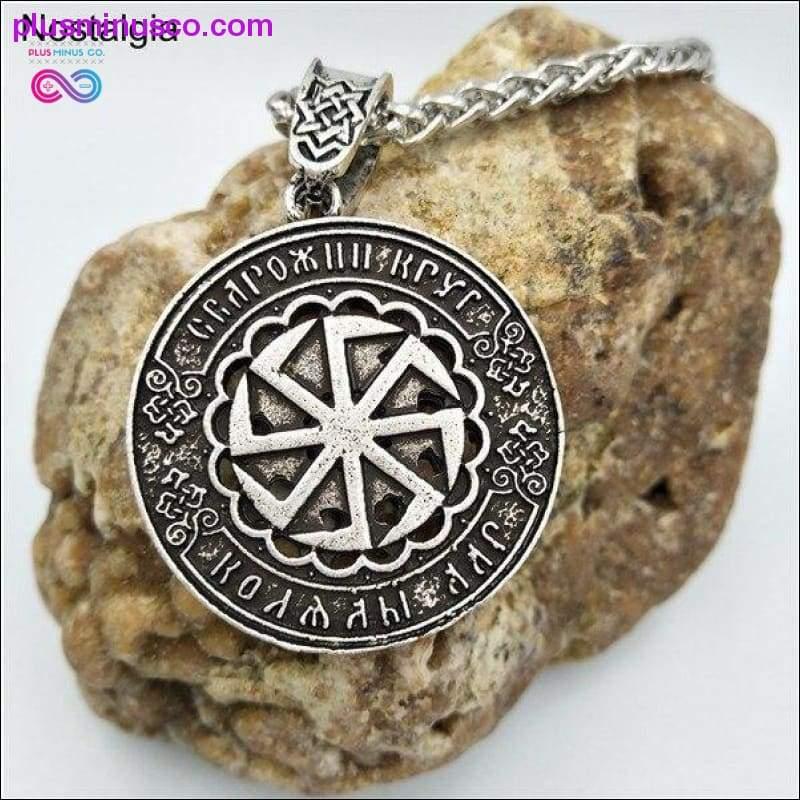 Collier pendentif Kolovrat slave étoile de Russie roue nordique - plusminusco.com