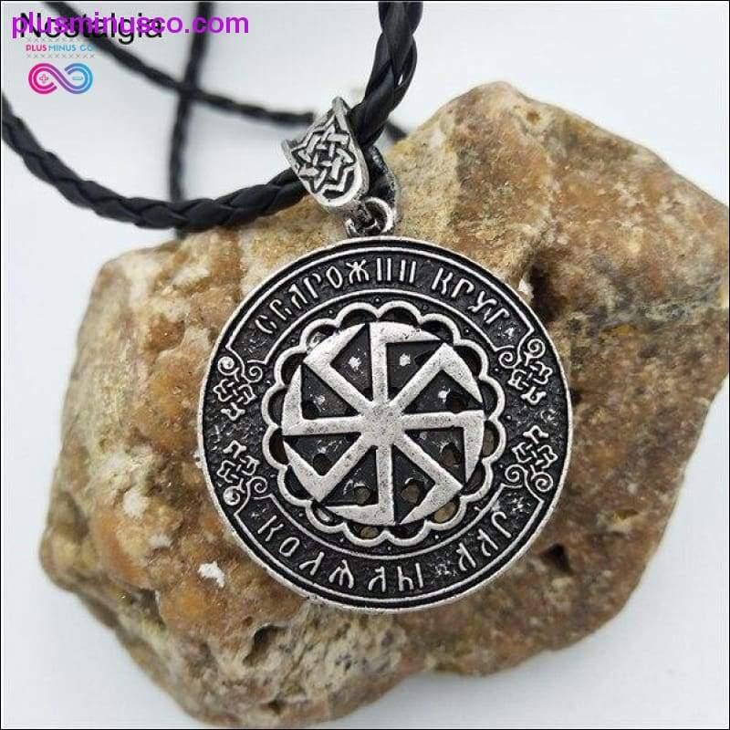 Slavic Kolovrat Pendant Necklace Star Of Russia Wheel Nordic - plusminusco.com