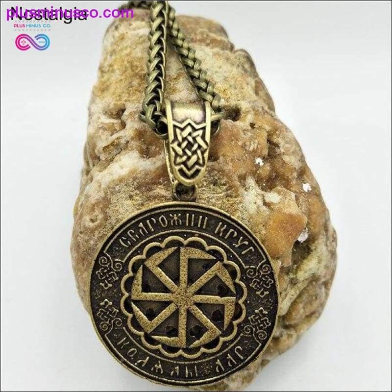 Slavic Kolovrat Pendant Necklace Star Of Russia Wheel Nordic - plusminusco.com