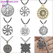 Slavic Kolovrat Wheel Amulet Pagan Pendant Necklace Viking - plusminusco.com