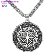 Slavic Kolovrat Wheel Amulet Pagan Pendant Necklace Viking - plusminusco.com