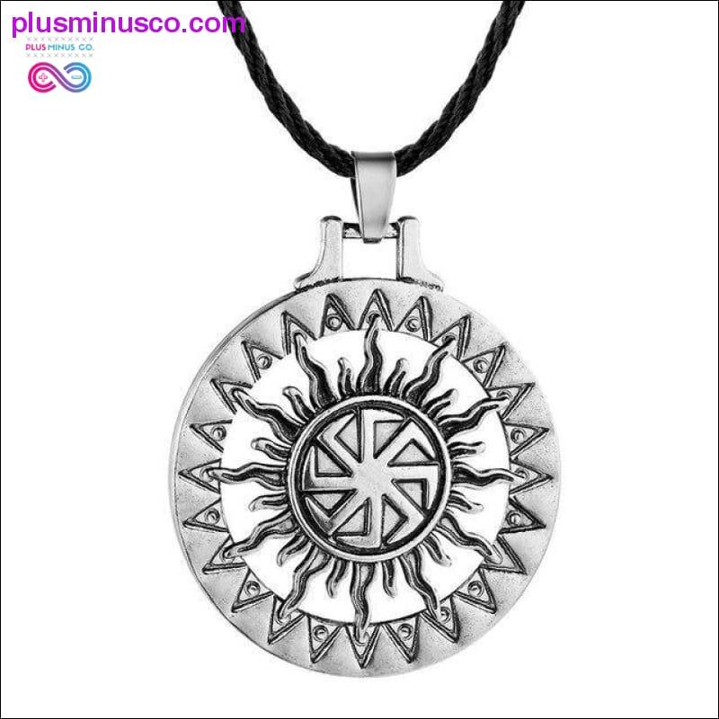 Slavic Kolovrat Wheel Amulet Pagan Pendant Necklace Viking - plusminusco.com