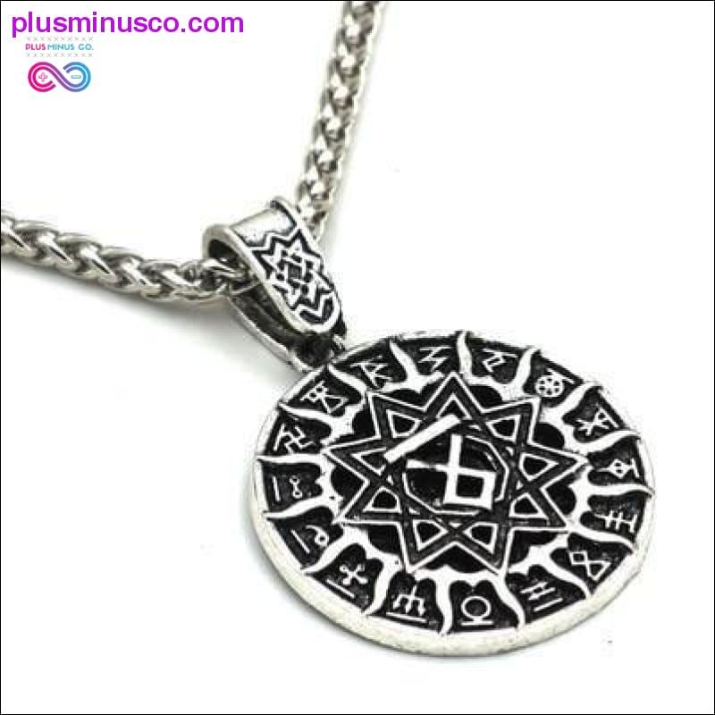 Slovanski kolovratni amulet s kolesom, poganska ogrlica z obeskom Viking - plusminusco.com
