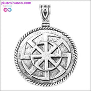 Slavic Kolovrat Wheel Amulet Pagan Pendant Necklace Viking - plusminusco.com