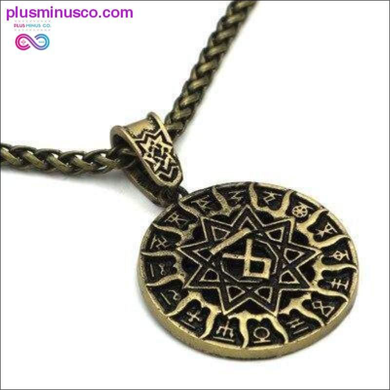 Slavic Kolovrat Wheel Amulet Pagan Pendant Necklace Viking - plusminusco.com