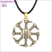 Slovanski kolovratni amulet s kolesom, poganska ogrlica z obeskom Viking - plusminusco.com