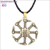 Slavic Kolovrat Wheel Amulet Pagan Pendant Necklace Viking - plusminusco.com