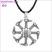 Slavic Kolovrat Wheel Amulet Pagan Pendant Necklace Viking - plusminusco.com