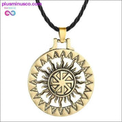 Slavic Kolovrat Wheel Amulet Pagan Pendant Necklace Viking - plusminusco.com