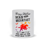 Sleepy Hollow Dead And Breakfast Mugs || Pumpkin Patch Halloween Mug || Headless Horseman Sleepy Hollow - plusminusco.com