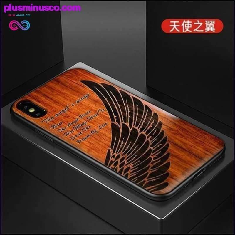 Λεπτό ξύλινο κάλυμμα πλάτης TPU θήκη iPhone 11 || PlusMinusco.com - plusminusco.com