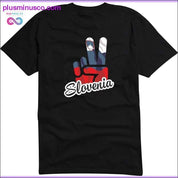 Slovenia I love you Short-Sleeved Short Sleeve Fitness Clothing Men - plusminusco.com