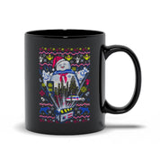 Snowman Black Mugs, I melt for you, Cute Snowman Mug – Delightful Snowman Mug – Great Holiday Gift,Feeling A Little Frosty - plusminusco.com