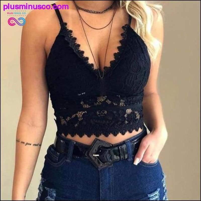 Solid Corset Lace Camis Tops For Women Soft Padded V-Neck - plusminusco.com