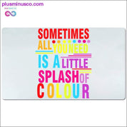 Sometimes all you need is a little splash of Colour Desk - plusminusco.com
