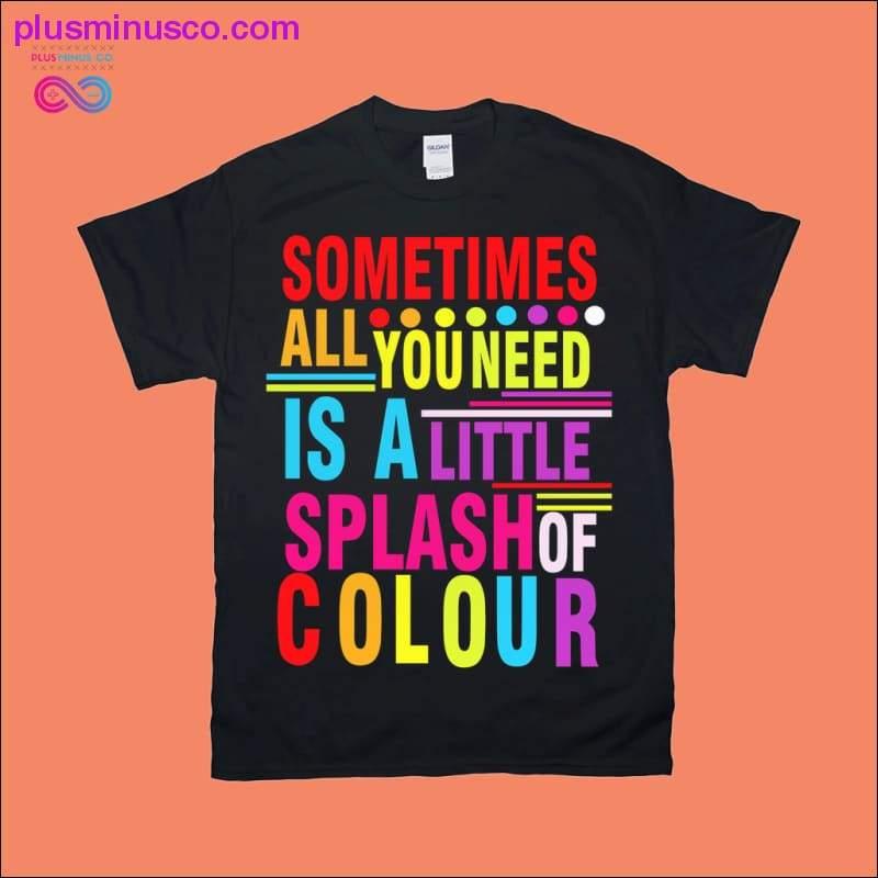 في بعض الأحيان، كل ما تحتاجه هو القليل من القمصان الملونة - plusminusco.com