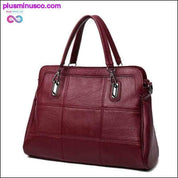 Черна дамска чанта от естествена кожа в изискан стил - plusminusco.com