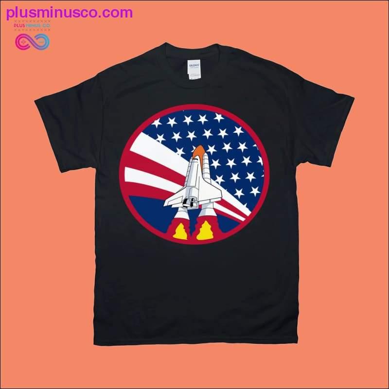 スペースシャトル | アメリカ国旗 T シャツ - plusminusco.com