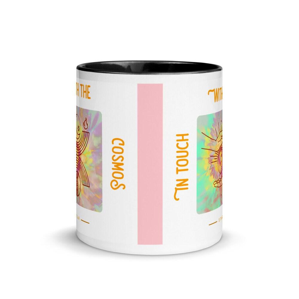 Spiritual  Mug Yin Yang  In Touch with Cosmos Star- Material - Spiritual Mug with Color Inside - plusminusco.com