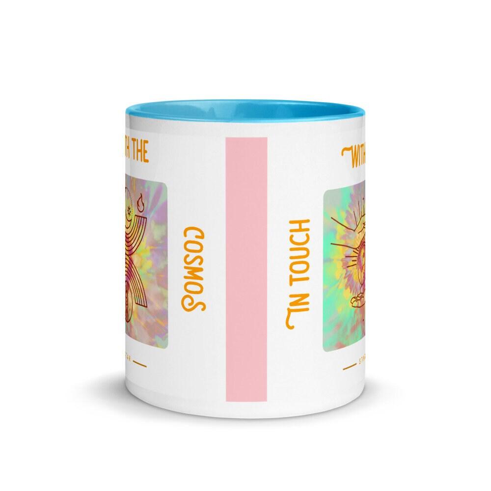 Spiritual  Mug Yin Yang  In Touch with Cosmos Star- Material - Spiritual Mug with Color Inside - plusminusco.com