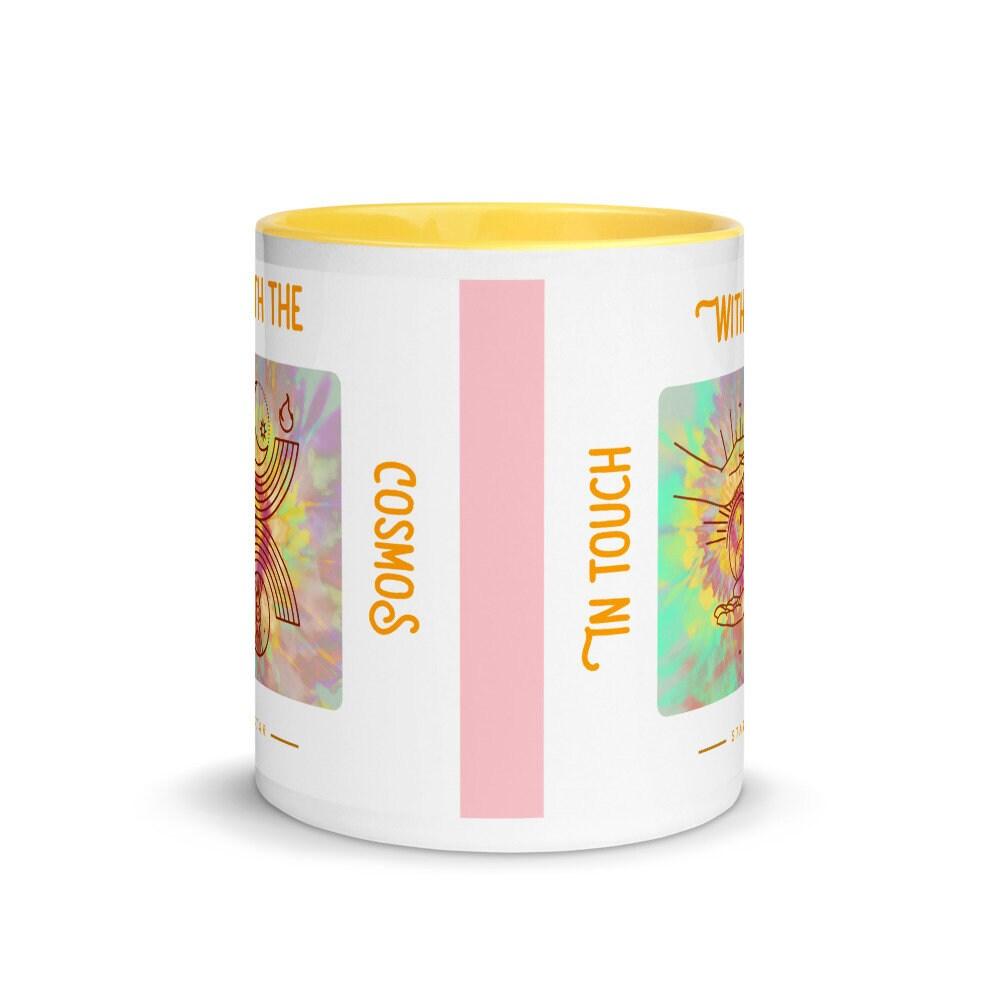 Spiritual  Mug Yin Yang  In Touch with Cosmos Star- Material - Spiritual Mug with Color Inside - plusminusco.com