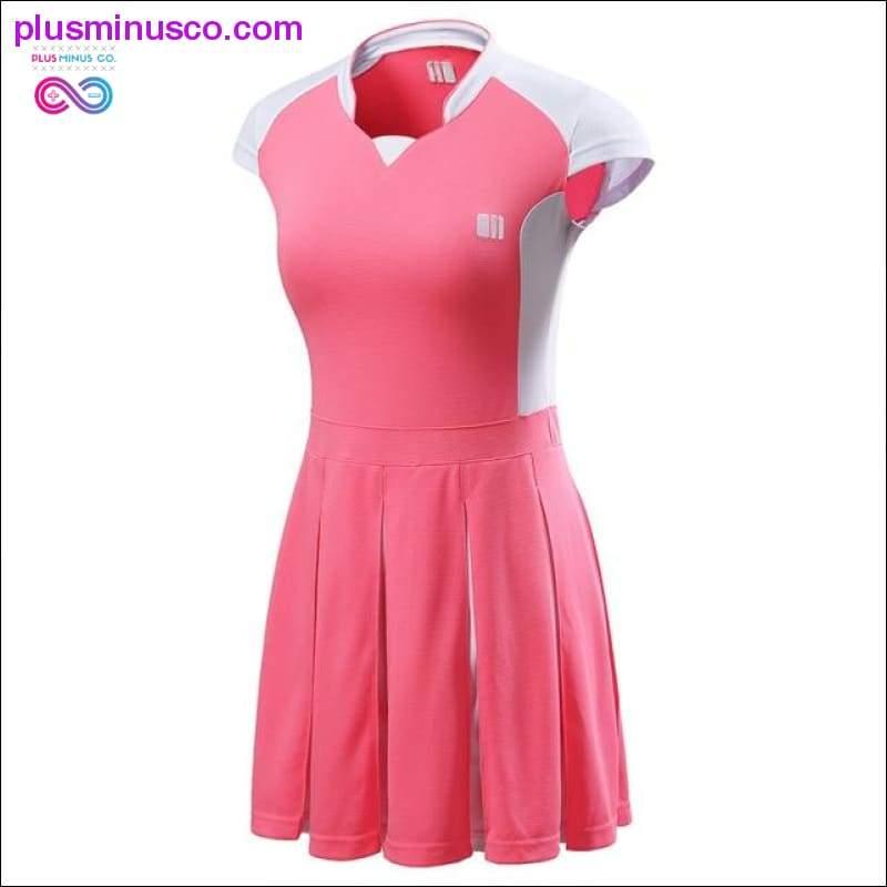 Športové bedmintonové dámske šaty na stolný tenis s krátkym rukávom - plusminusco.com