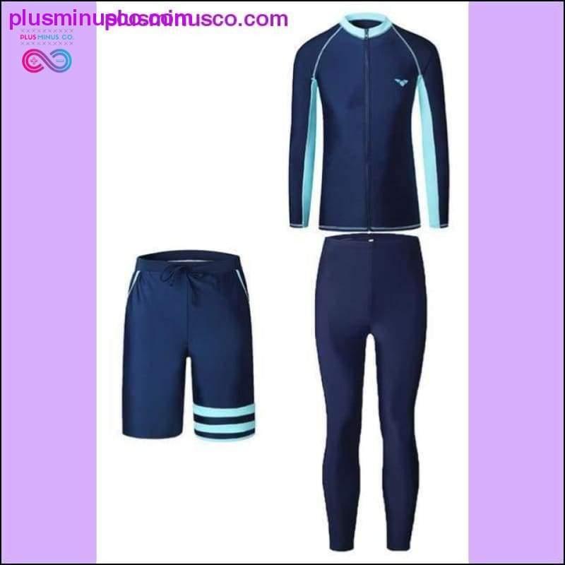 Sport Swimwear Women's 5 Pieces+ Men's 3 Pieces Long Sleeves - plusminusco.com