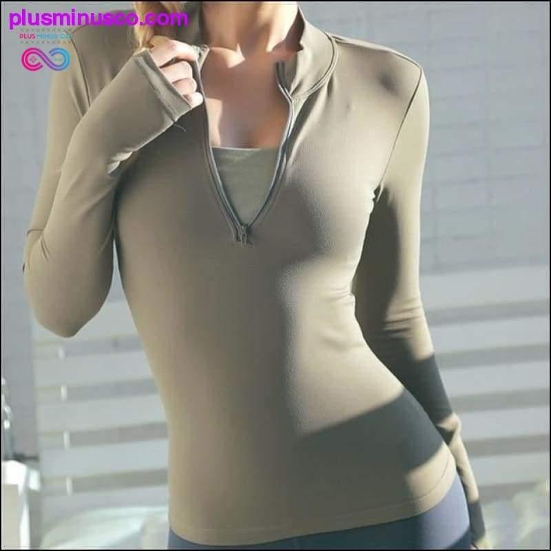 Sport Zipper Gym Fitness Shirt - plusminusco.com