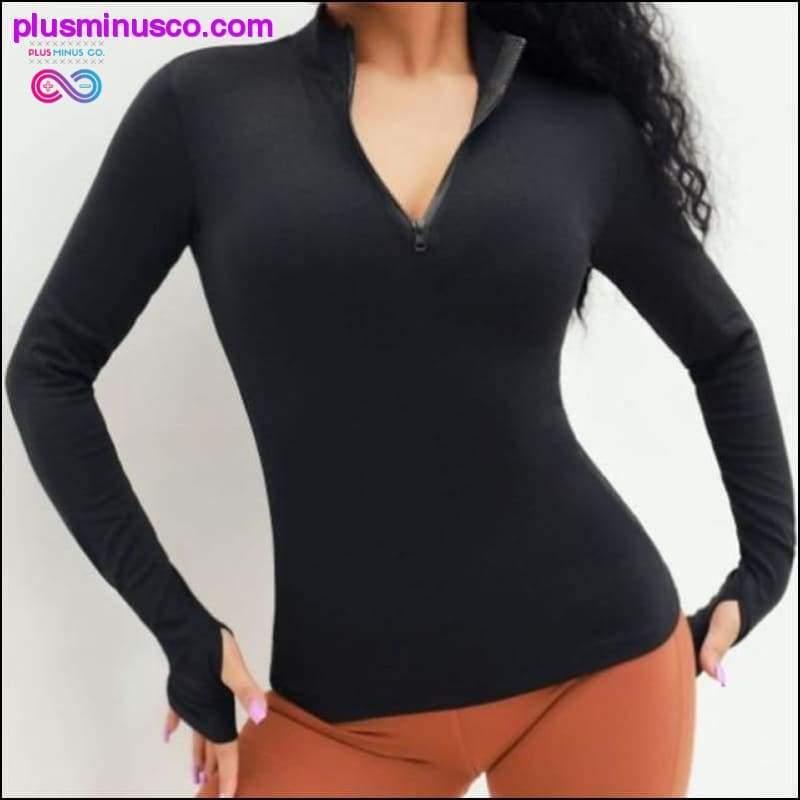 Sport Zipper Gym Fitness Shirt - plusminusco.com