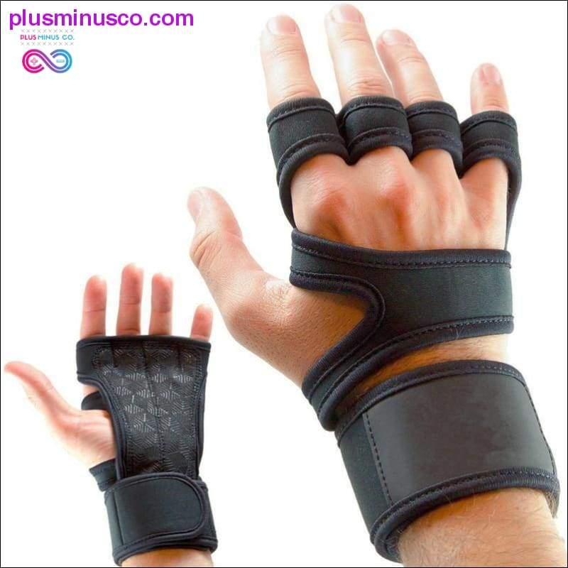 Спортни ръкавици за фитнес с половин пръст, облекло с дъмбели, йога, езда - plusminusco.com