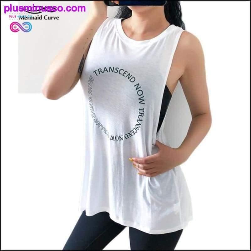 Sports vest Women Loose quick-dry Sleeveless Fitness T-shirt - plusminusco.com